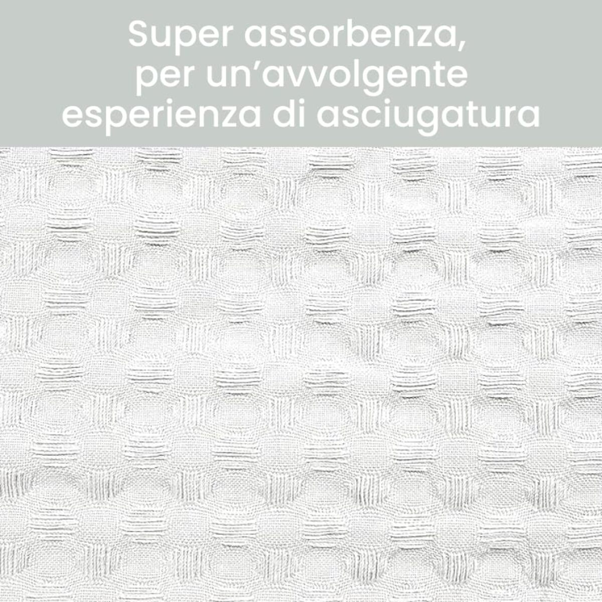 Set asciugamani bagno in cotone - BIANCO