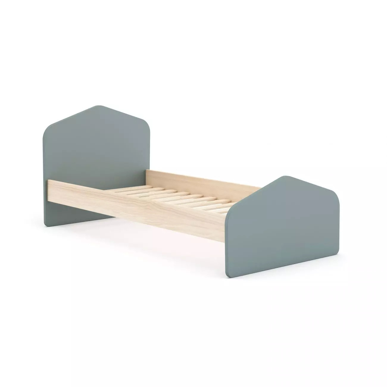 Cama juvenil Misty Cloud Verde Salvia - Oak Soft