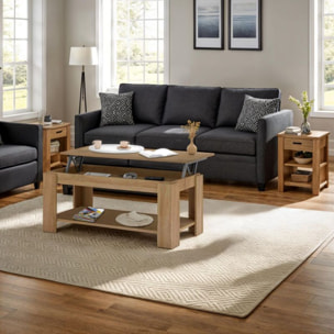 Mesa de centro elevable Lya Roble Canadian