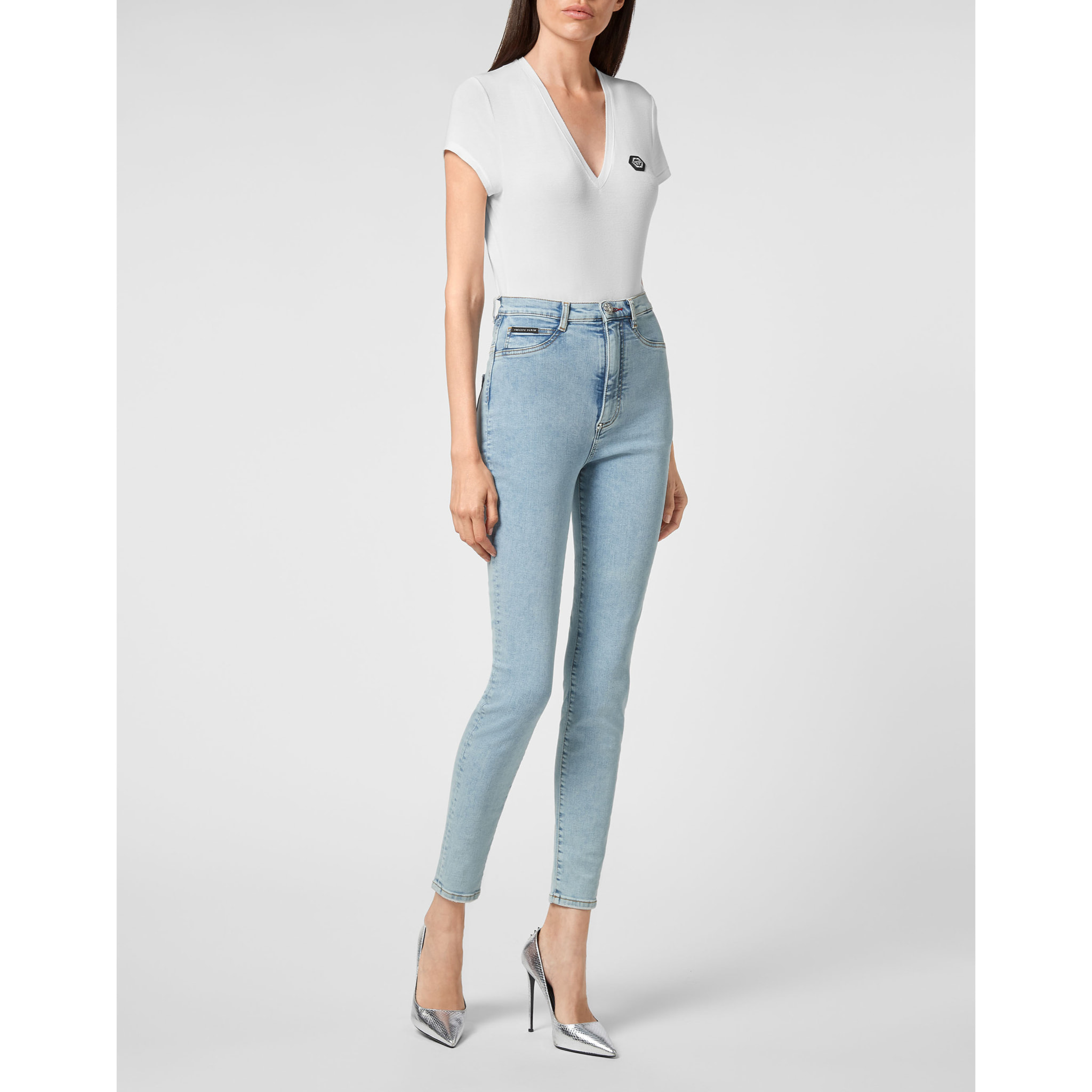 PHILIPP PLEIN Super High Waist Jegging ICONIC PLEIN