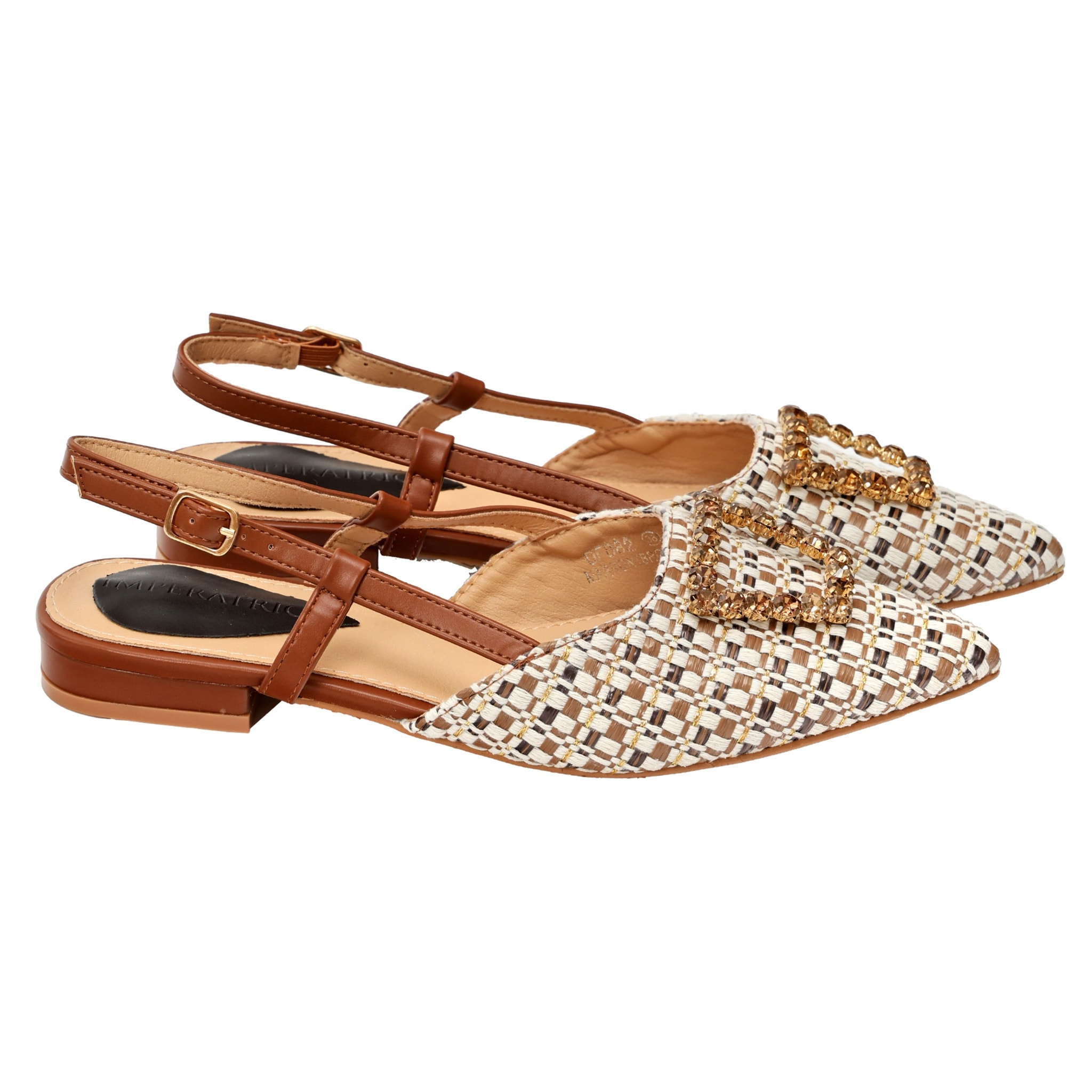 Sandali bassi - applicazione accessorio - tacco 2,5 cm