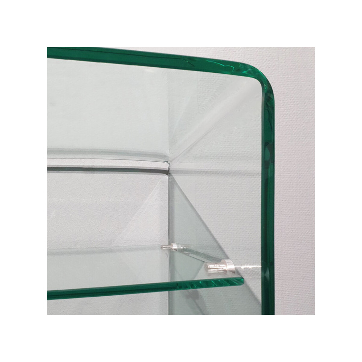 Console en verre 125 cm avec tablette - BENT