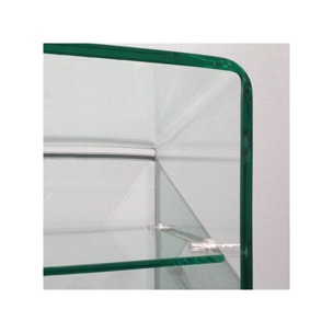 Console en verre 125 cm avec tablette - BENT