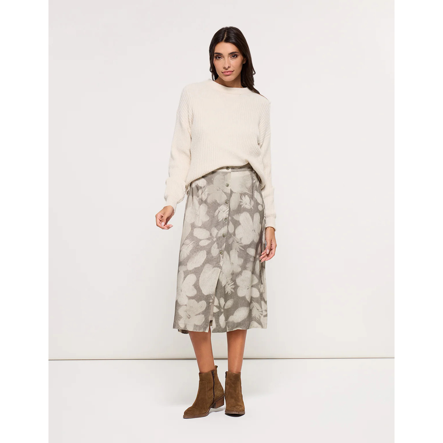 Falda Midi Verde - Lori