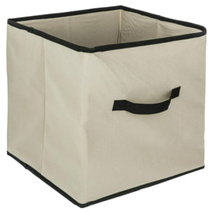 Panier tissuLanière 31x31cm "Mix N' Modul" beige