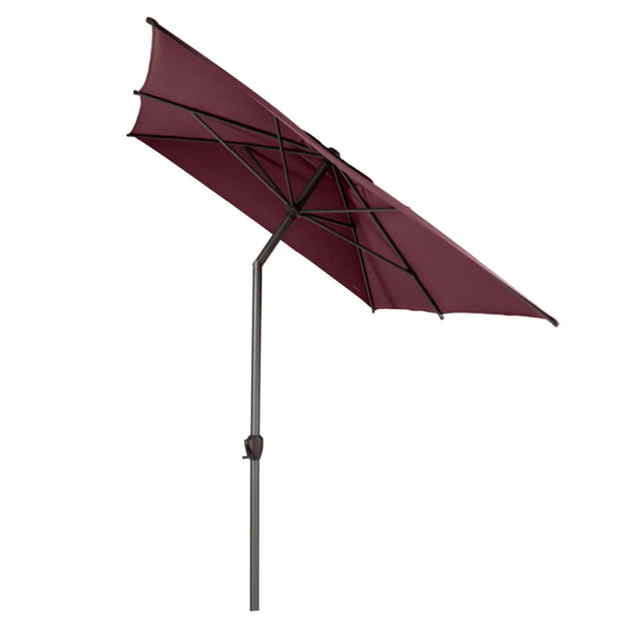 Parasol droit rectangulaire Loompa Bordeaux