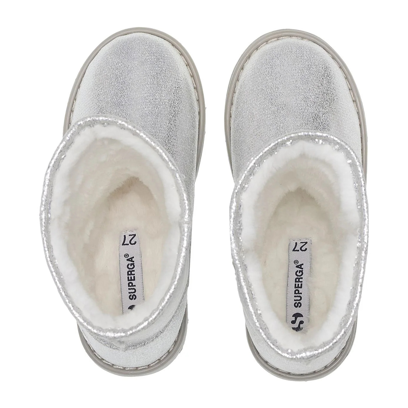 Stivali Superga Bambina Grigio 4035 Microfiber Lame