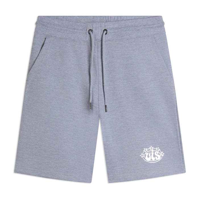 Pantaloni Corti Uomo Regular con Logo Argento VIS