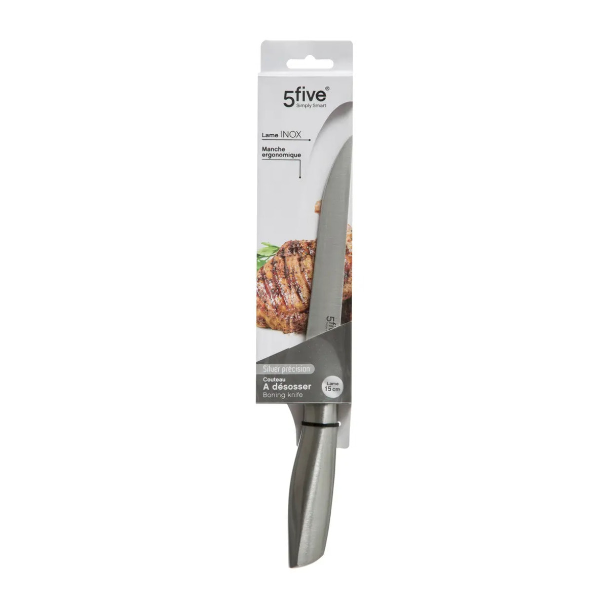 Couteau à désosser inox "Silver Précision" lame 15cm
