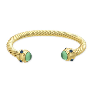 Brazalete LUX BY LUX acabado en oro amarillo 18K