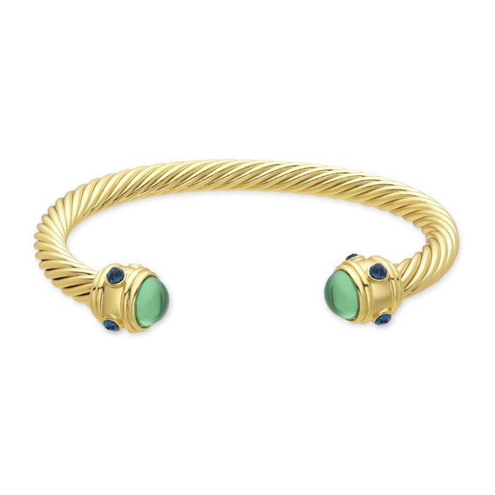 Brazalete LUX BY LUX acabado en oro amarillo 18K