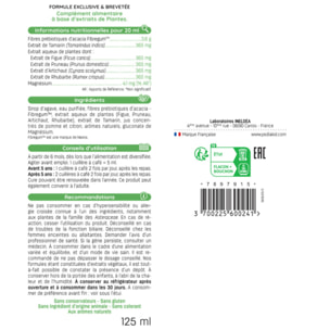 PEDIAKID - Sirop Transit Doux - Complément Alimentaire Naturel - Formule Exclusive au Sirop d'Agave - Contribue à Réguler le Transit en Douceur - Arôme Naturel de Pomme - Lot de 2 Flacons de 125 ml