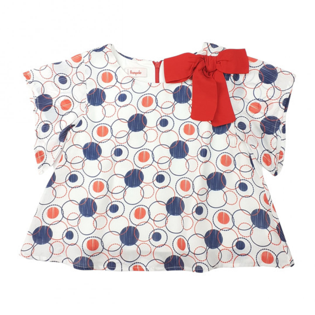 TUNICA AMPIA STAMPA BOLLI