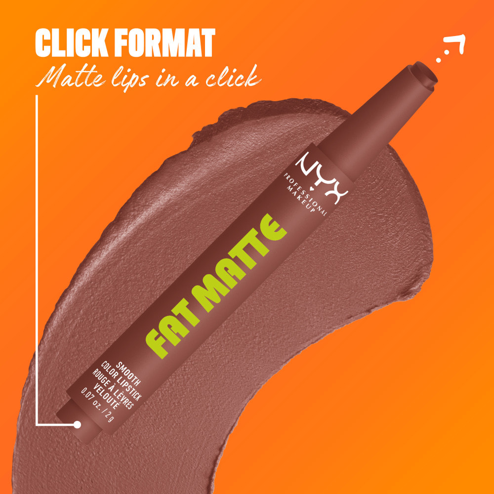 NYX Profesional Makeup Fat Matte Rouge à Lèvres Mat Confort Lissant - Toasty Taupe