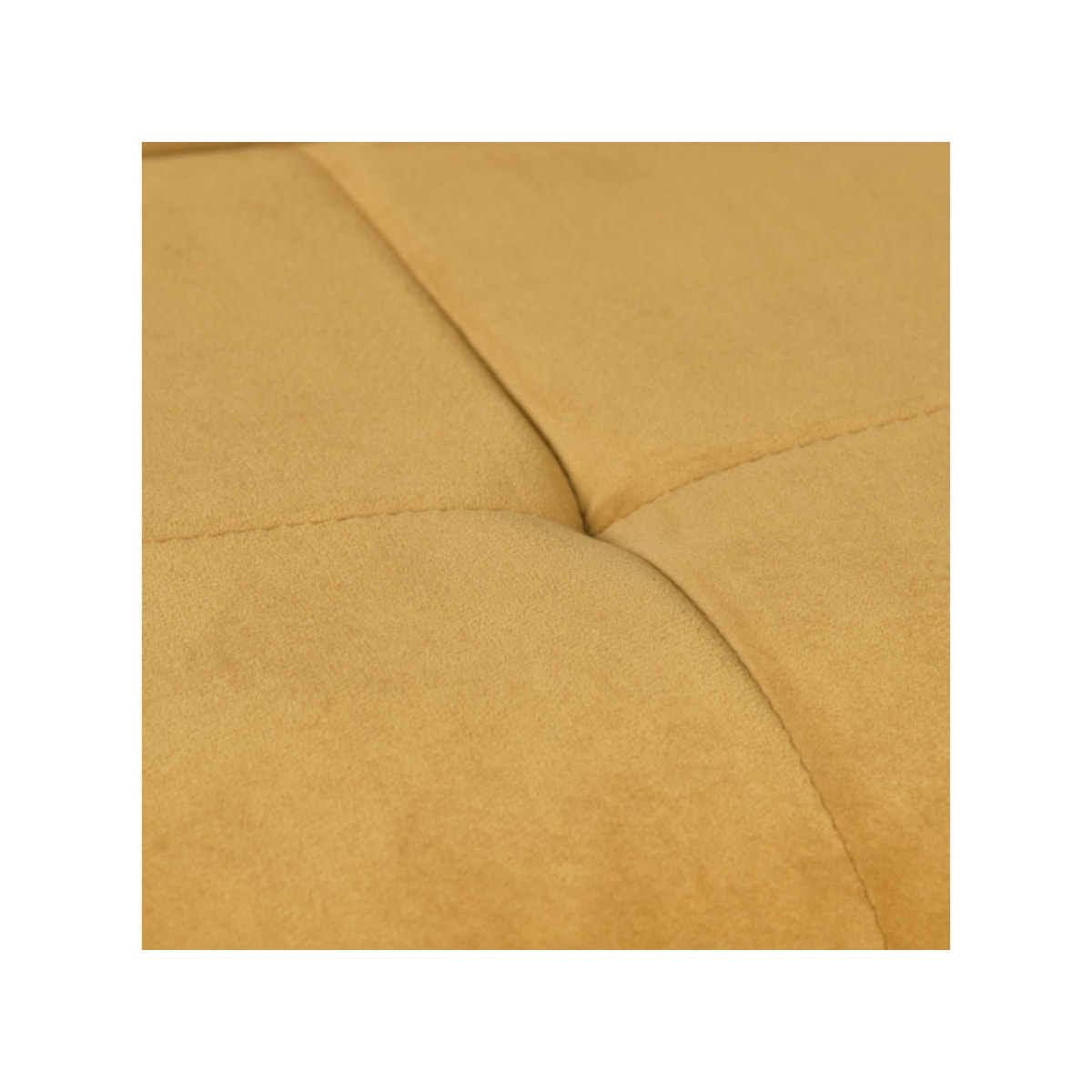 Chaise rotative 360° bicolore en velours et tissu & pieds en métal - 3 coloris - FLORENCE