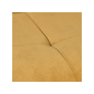 Chaise rotative 360° bicolore en velours et tissu & pieds en métal - 3 coloris - FLORENCE