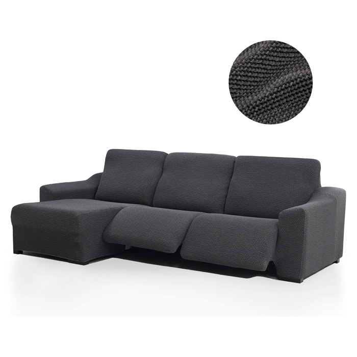 Funda para Chaise Longue izquierda (visto de frente ) brazo corto SÚPER ELÁSTICA con RELAX modelo HELENA