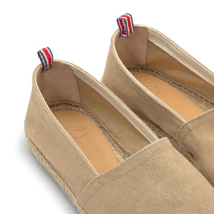 Icónica alpargata Pablo estilo camping en algodón orgánico lavado