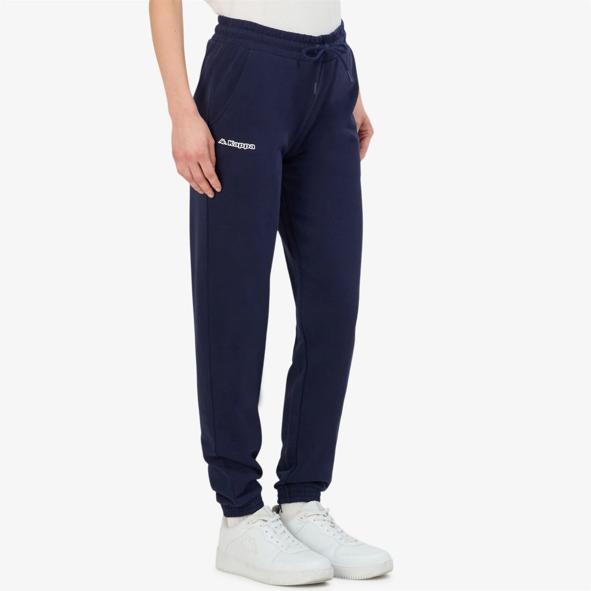 Kappa - Pantaloni Donna Blu - Logo Festa