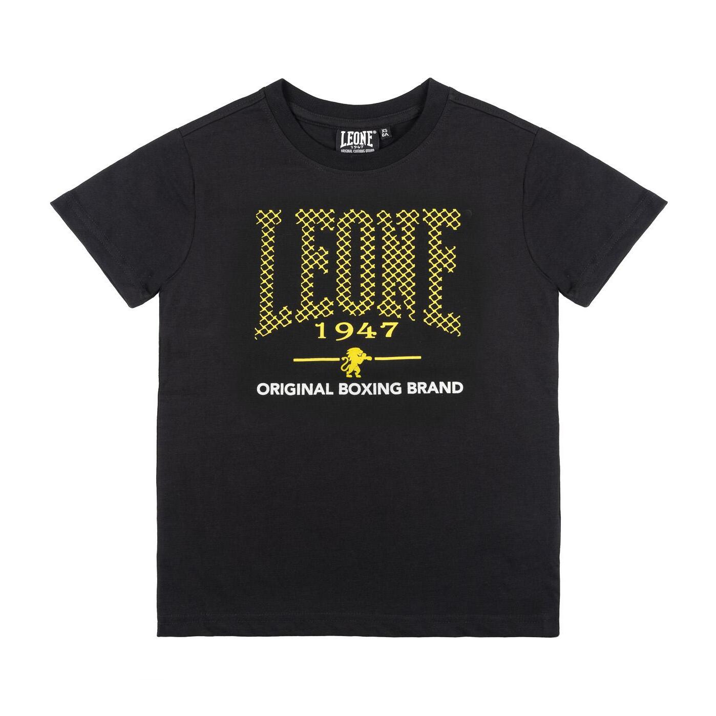 T-shirt da bambino a manica corta Leone 1947 Neon