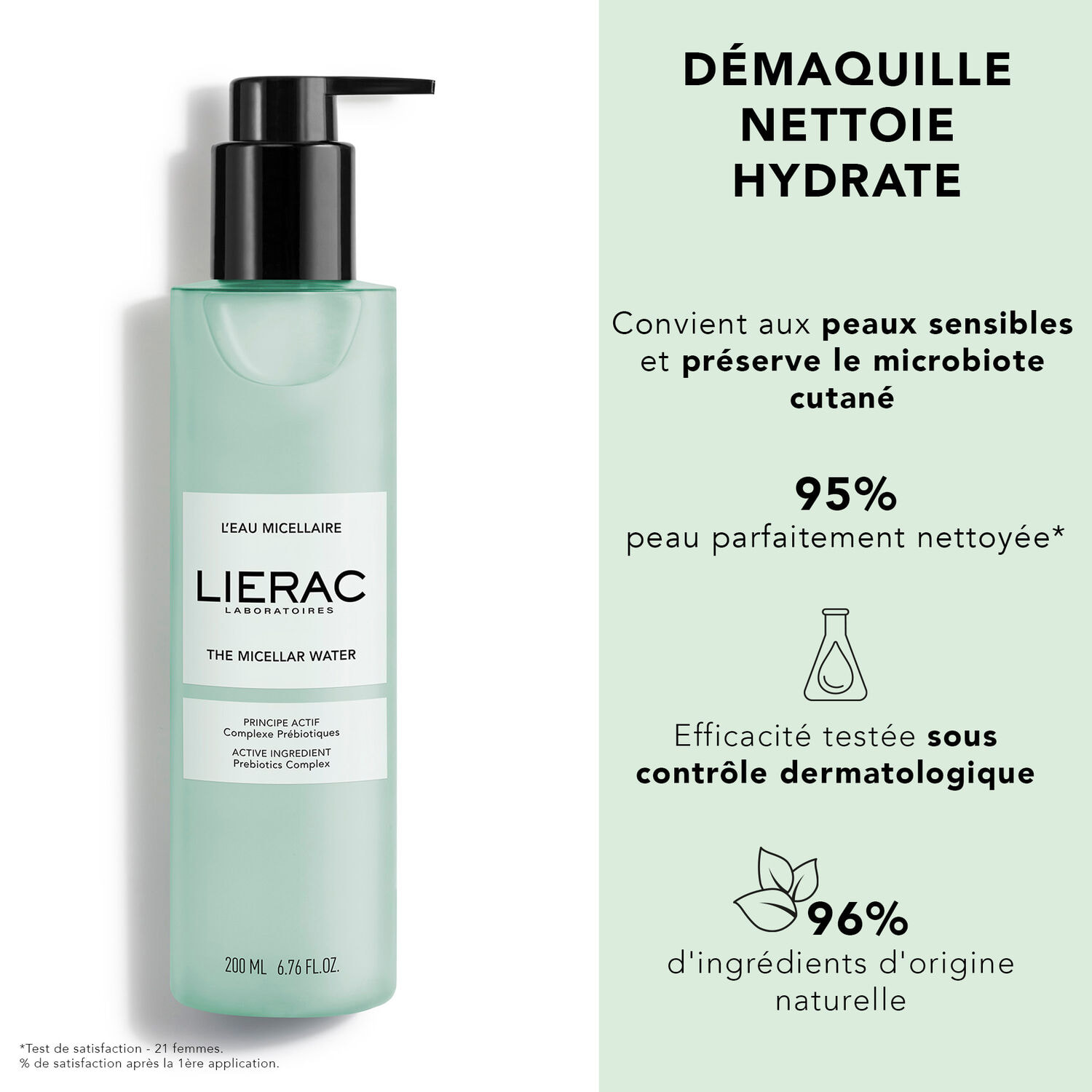 L'Eau Micellaire - Démaquille Visage et Yeux 200 ml