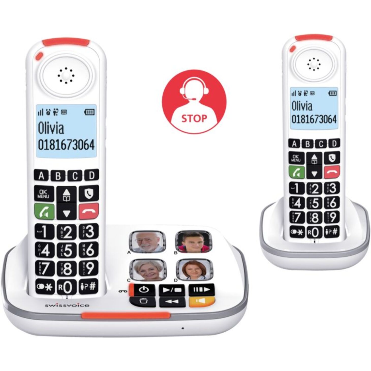 Téléphone sans fil SWISSVOICE XTRA 2355 Voice Duo