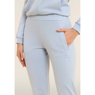 Pantaloni Sportivi Slim Fit con Coulisse e Dettagli Ricamati