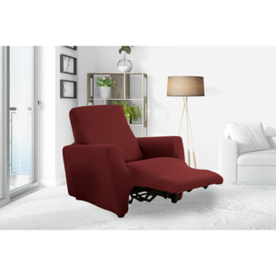 Copripoltrona Reclinabile Relax Elasticizzato Antimacchia Magic Bordeaux