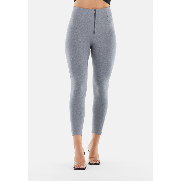 Pantaloni push up WR.UP® 7/8 superskinny vita alta con zip