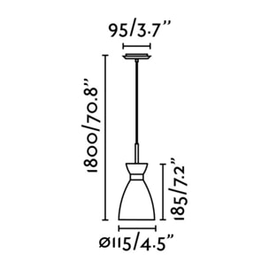 RETRO Lampe suspension cuivre