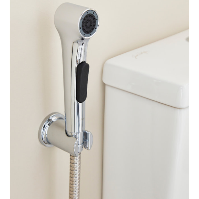 Douchette WC Elate chromée + support + flexible