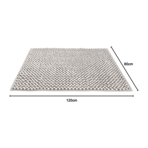 Tappeto Bagno Doccia Antiscivolo Super Assorbente Modello Dots Tortora