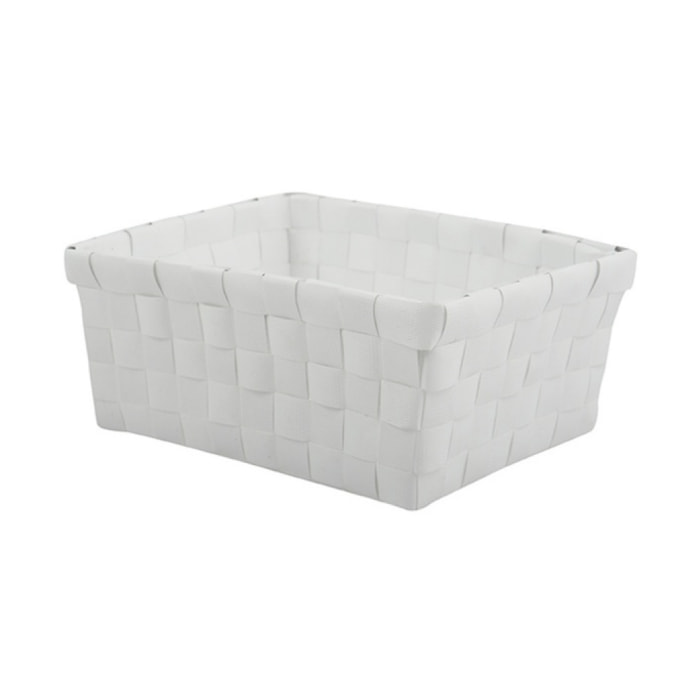 Panier de rangement 19x14x8cm Blanc MSV