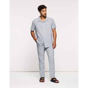 Camisa Lino Azul - Deon