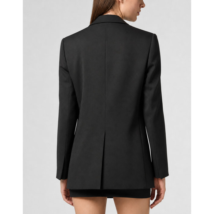 PHILIPP PLEIN Single Breasted Fit Blazer Crystal Strass