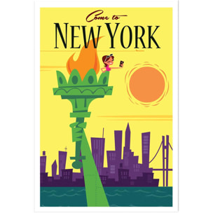 Affiche Voyage à New York Affiche seule