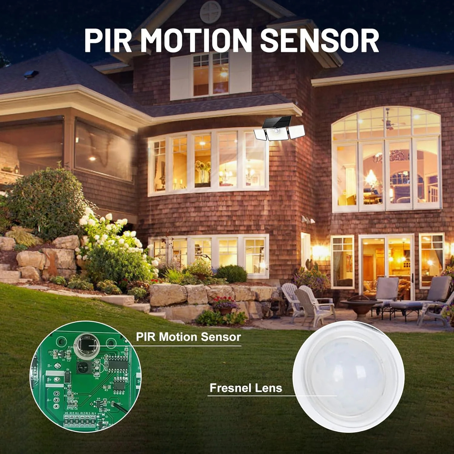 2 Projecteurs solaires sensor GLEAMAX