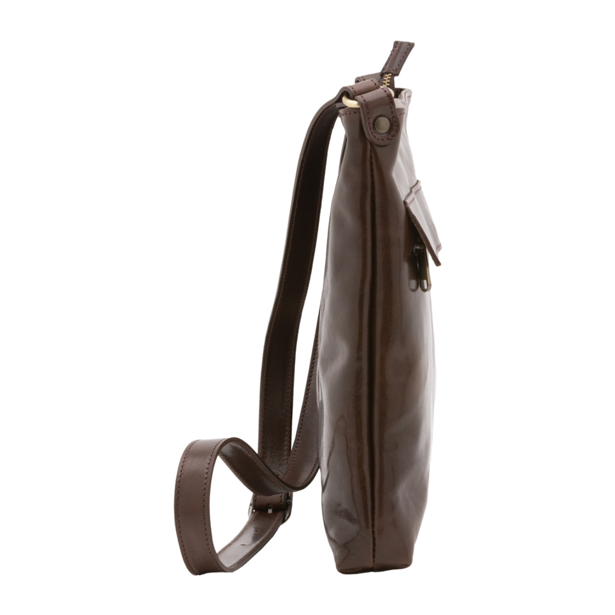 Borsa a tracolla  da uomo In Vera pelle Made in Italy 26x34x5 cm