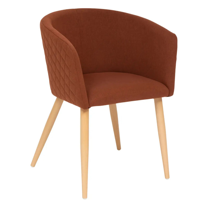 Fauteuil à dîner "Marlo" hêtre ambre