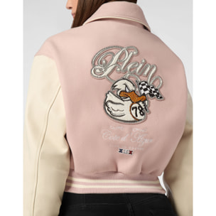 PHILIPP PLEIN Leather Bomber DUCK