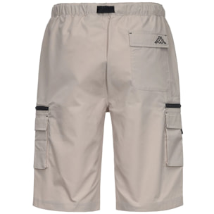 Kappa - Pantaloni Corti Uomo Beige - Logo Icargos