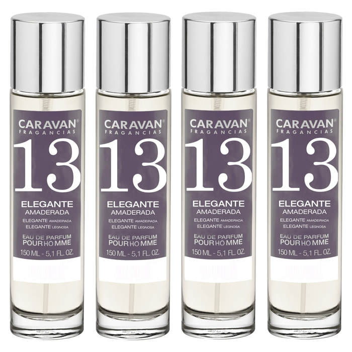 Caravan fragancias set de 4 frascos perfume de hombre nº13, de 150 ml