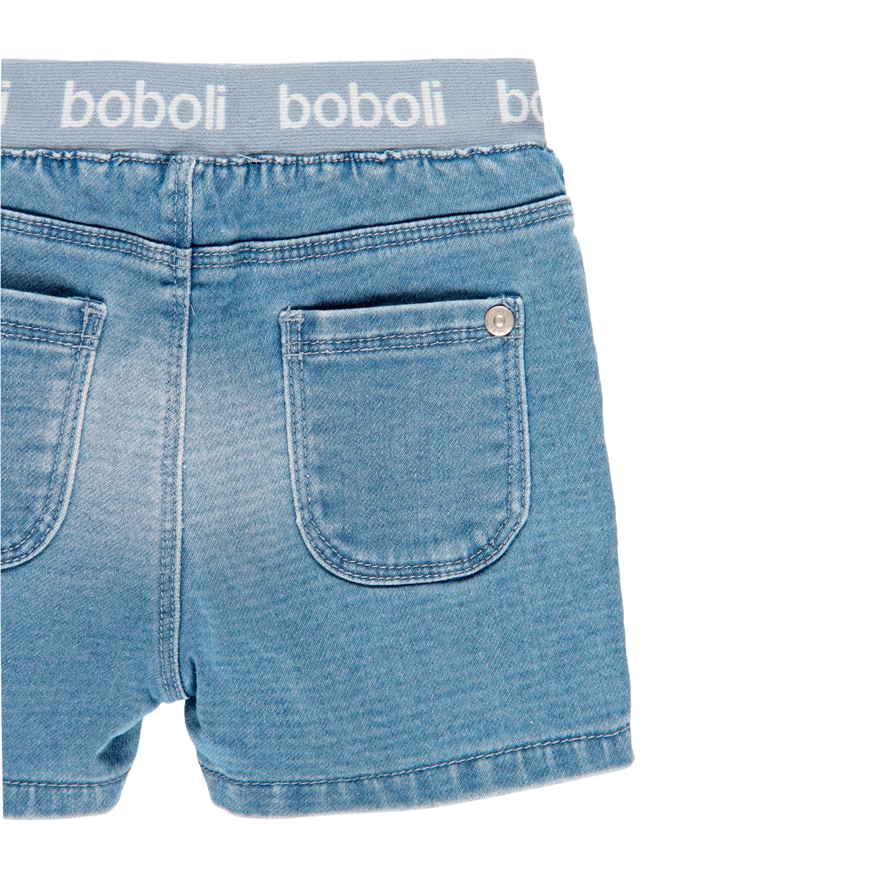 Bermudas denim punto de bebé niño