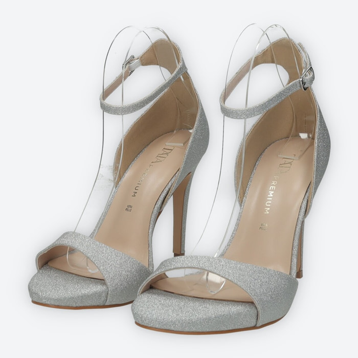 Sandali Donna Tata Italia Argentato