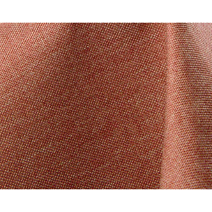 Meiya - canapé d'angle réversible 4 places convertible avec coffre en tissu - Terracotta