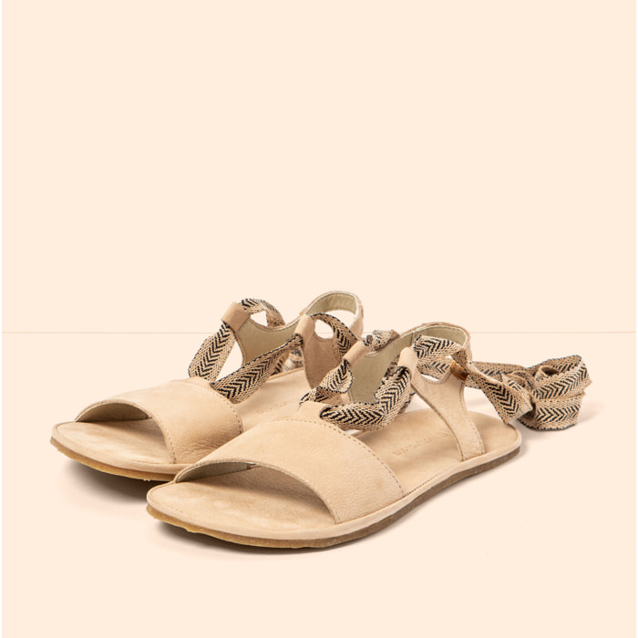 Sandalias N5685 NOBUCK CREAM/SATYA color Cream