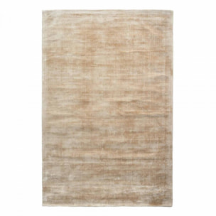 Tapis salon et chambre fait à la main en viscose motif uni JACU