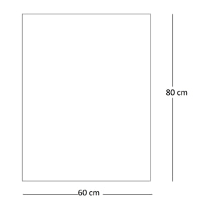 Miroir de salle de bain lumiére led périmetral Alday, 60x80cm