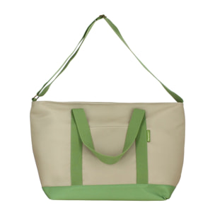 Sac en tissu isotherme beige et olive 26L  COLORAMA