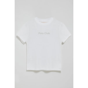 Camiseta Tori blanca con logo Minimal Combo Polo Club